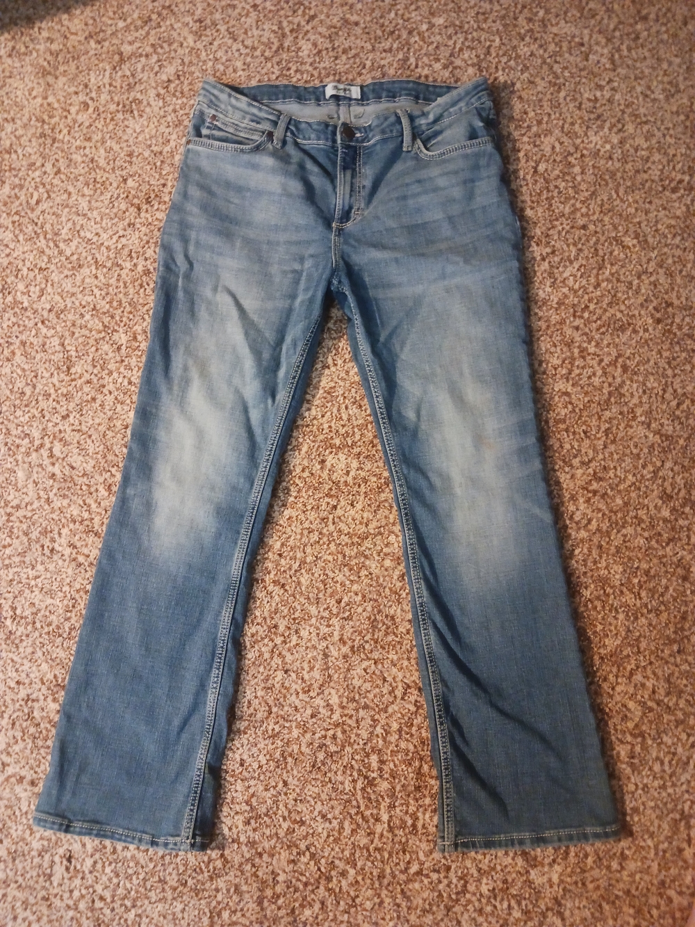Wrangler Womans Faded Bootcut Jeans